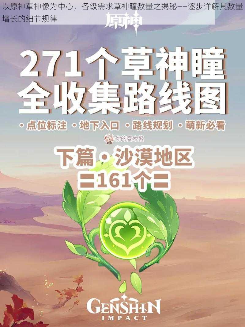 以原神草神像为中心,各级需求草神瞳数量之揭秘——逐步详解其数量增长的细节规律